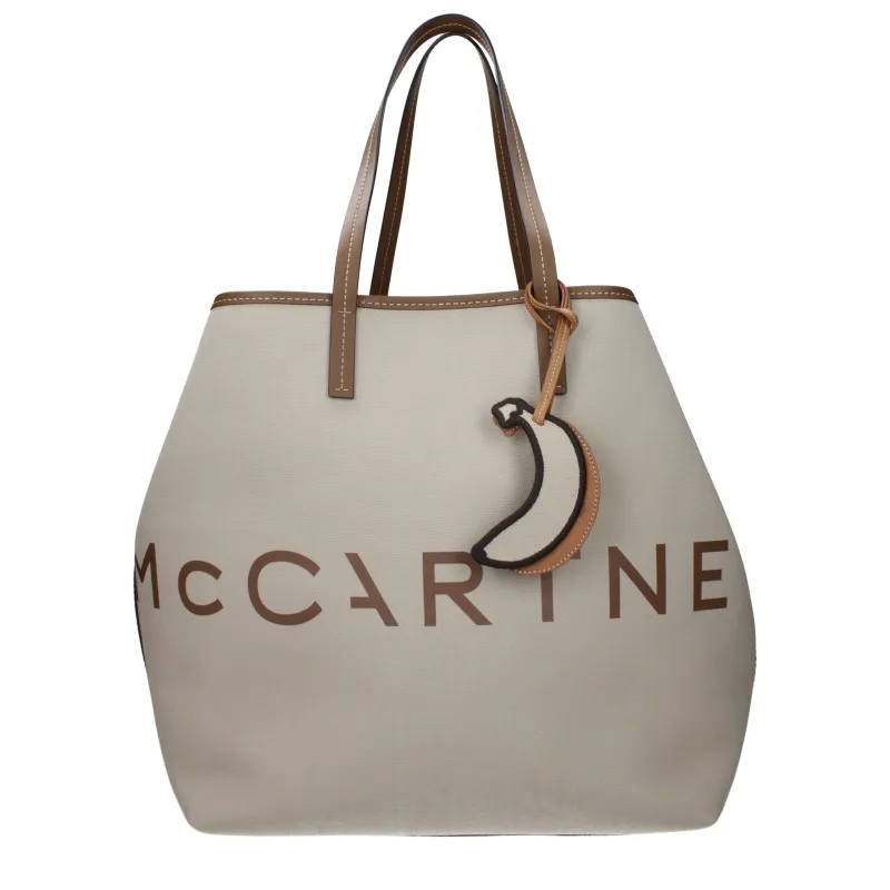 Stella McCartney Beige Fabric Shoulder Bag sold by Siebentaschen