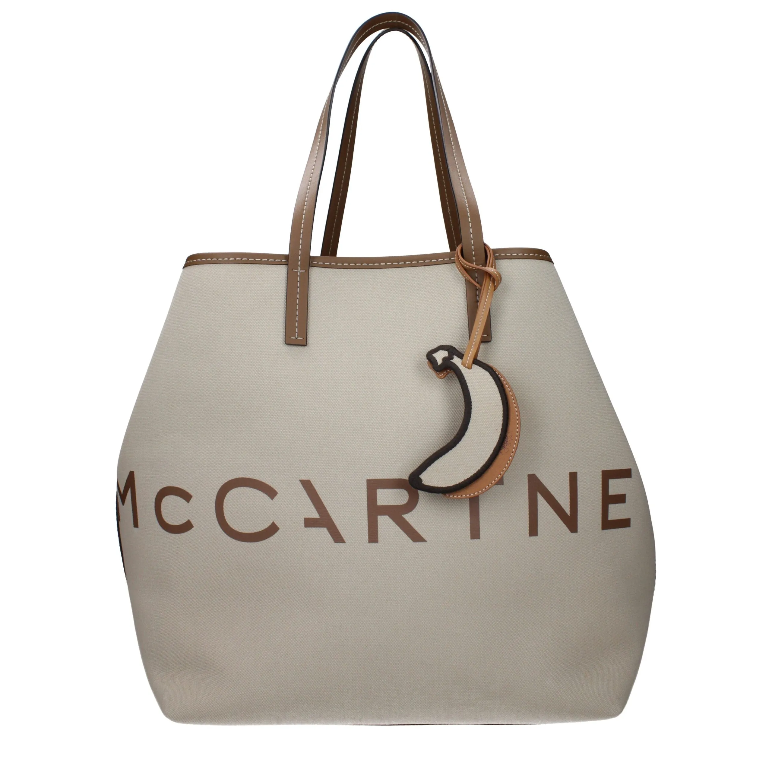 Stella McCartney Beige Fabric Shoulder Bag sold by Siebentaschen