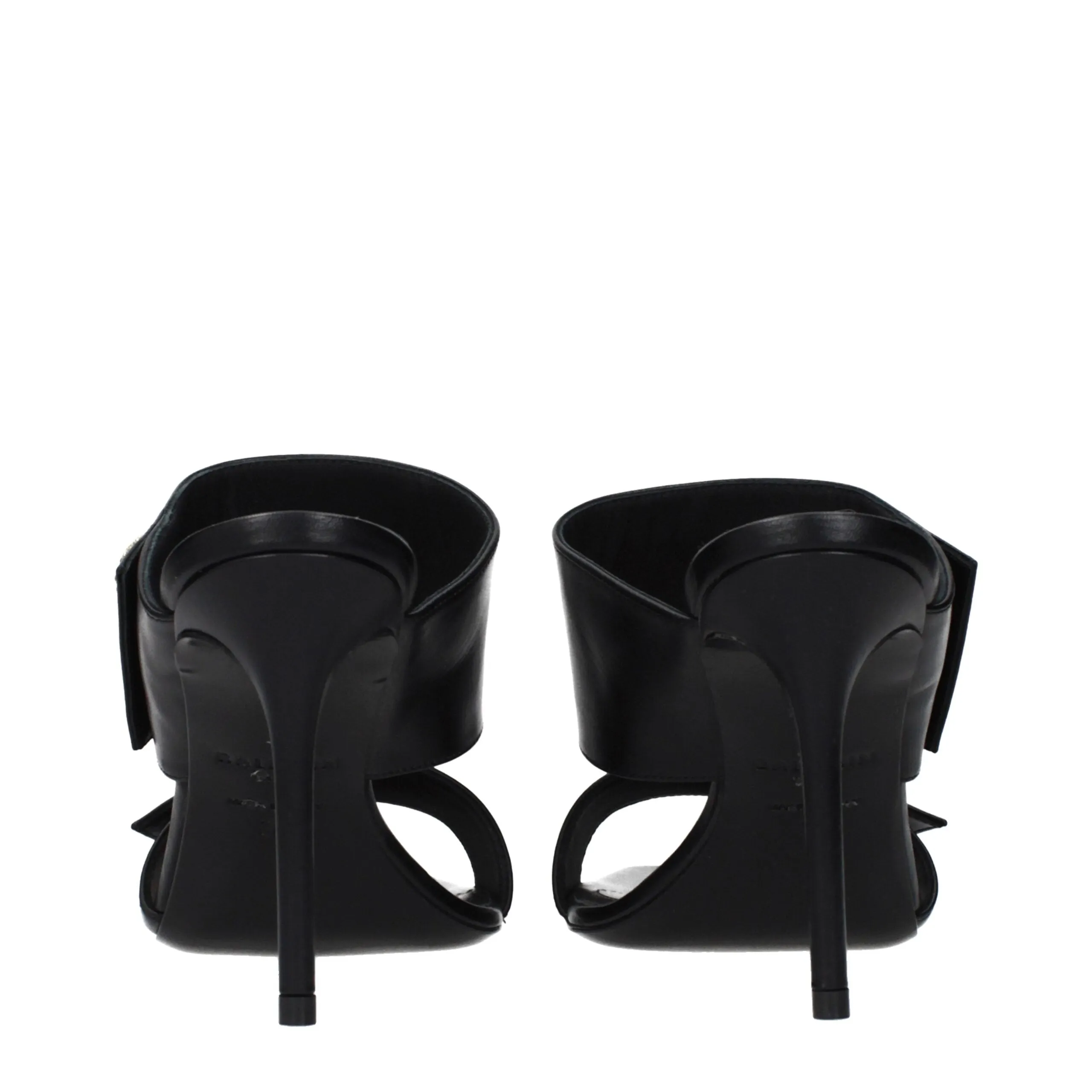 Balmain Black Leather Stiletto Heel Sandals sold by Siebentaschen product image thumbnail 5