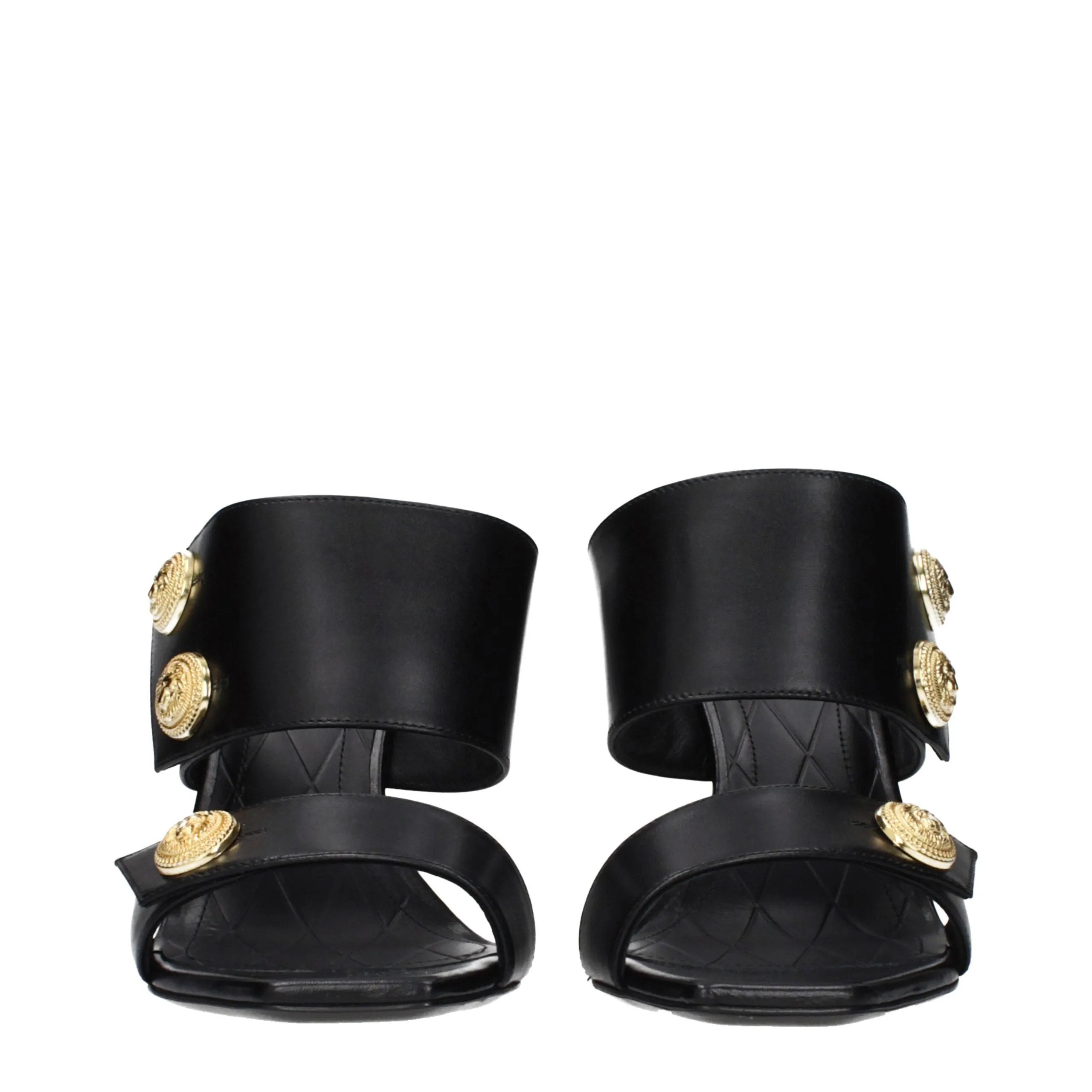 Balmain Black Leather Stiletto Heel Sandals sold by Siebentaschen product image thumbnail 3