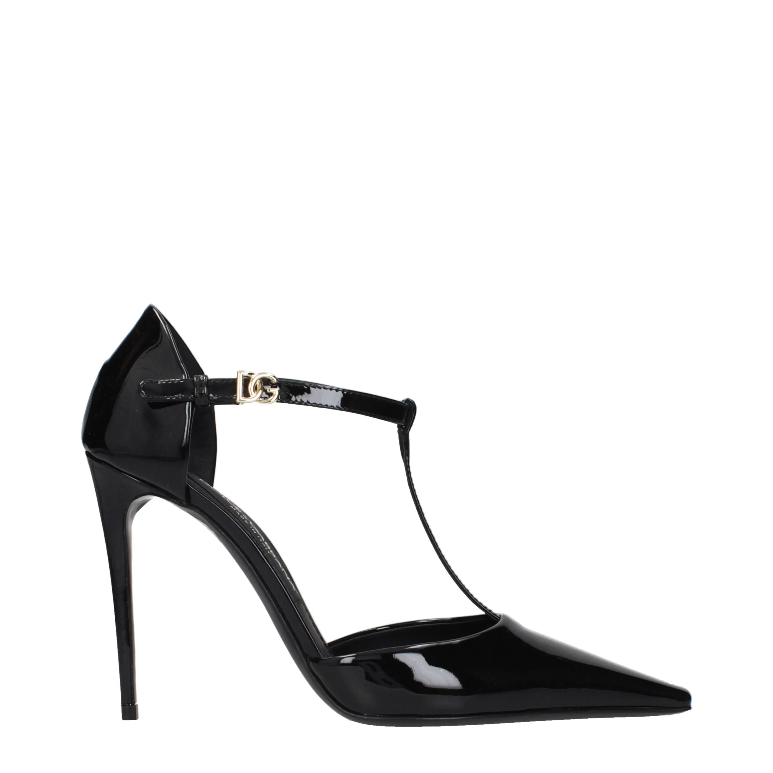 Dolce & Gabbana Black Leather High Heel Pumps sold by Siebentaschen