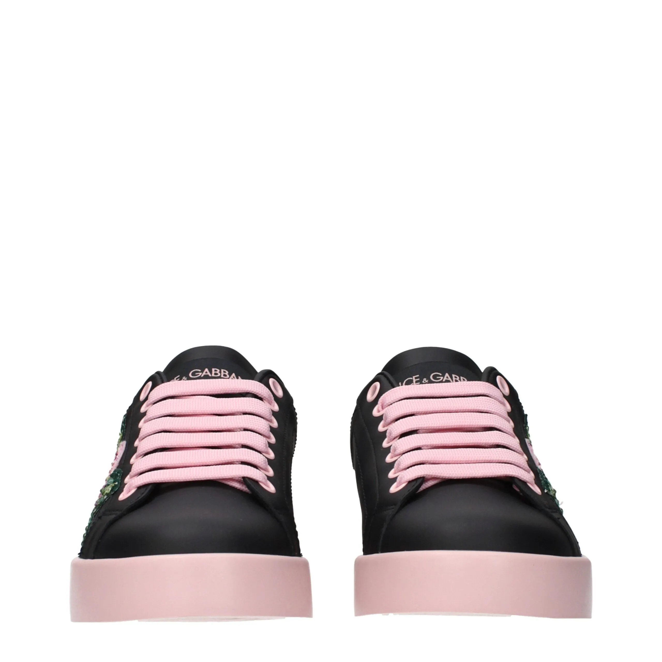 Dolce & Gabbana Black Leather Sneakers sold by Siebentaschen product image thumbnail 3