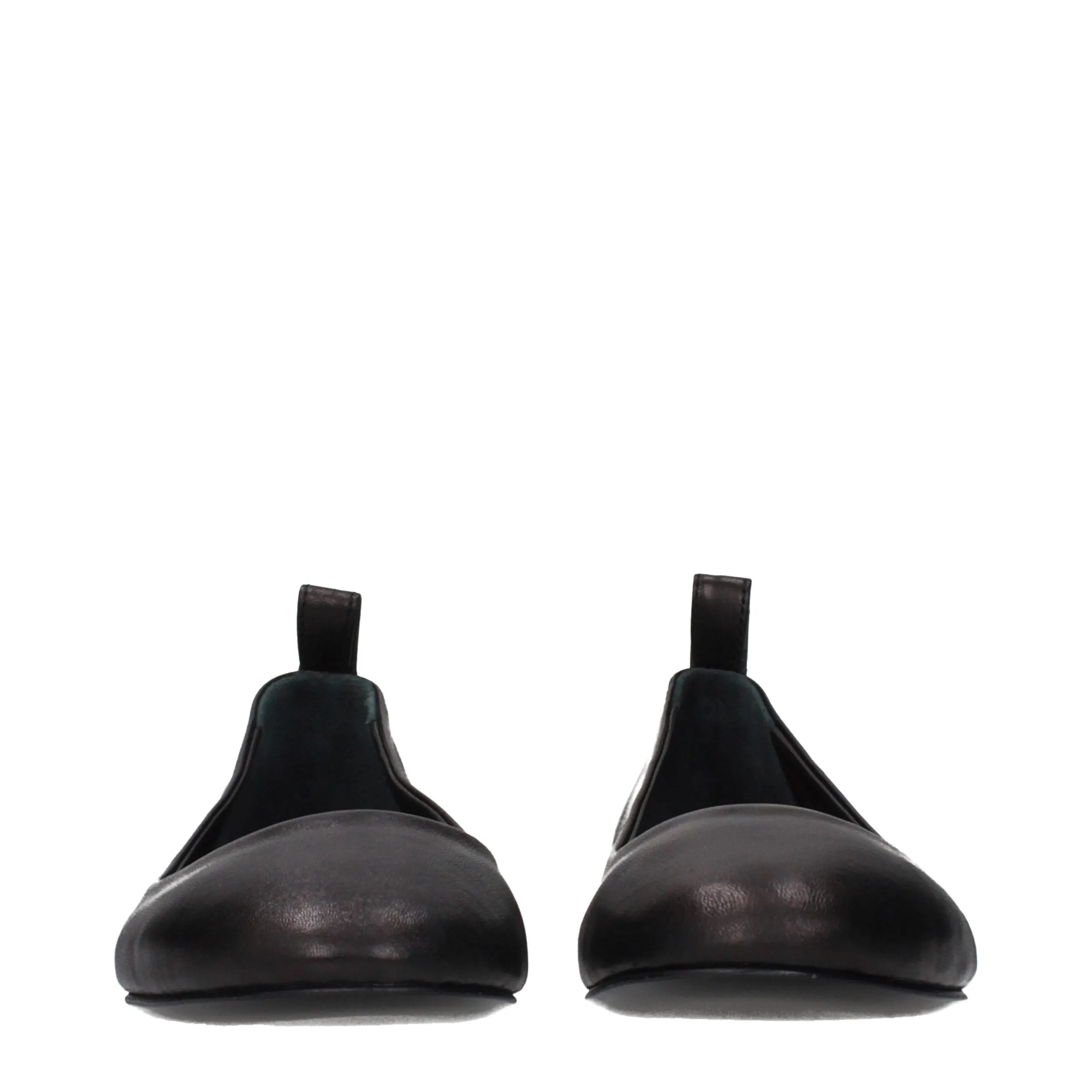 The Attico Black Leather Ballet Flats sold by Siebentaschen product image thumbnail 3