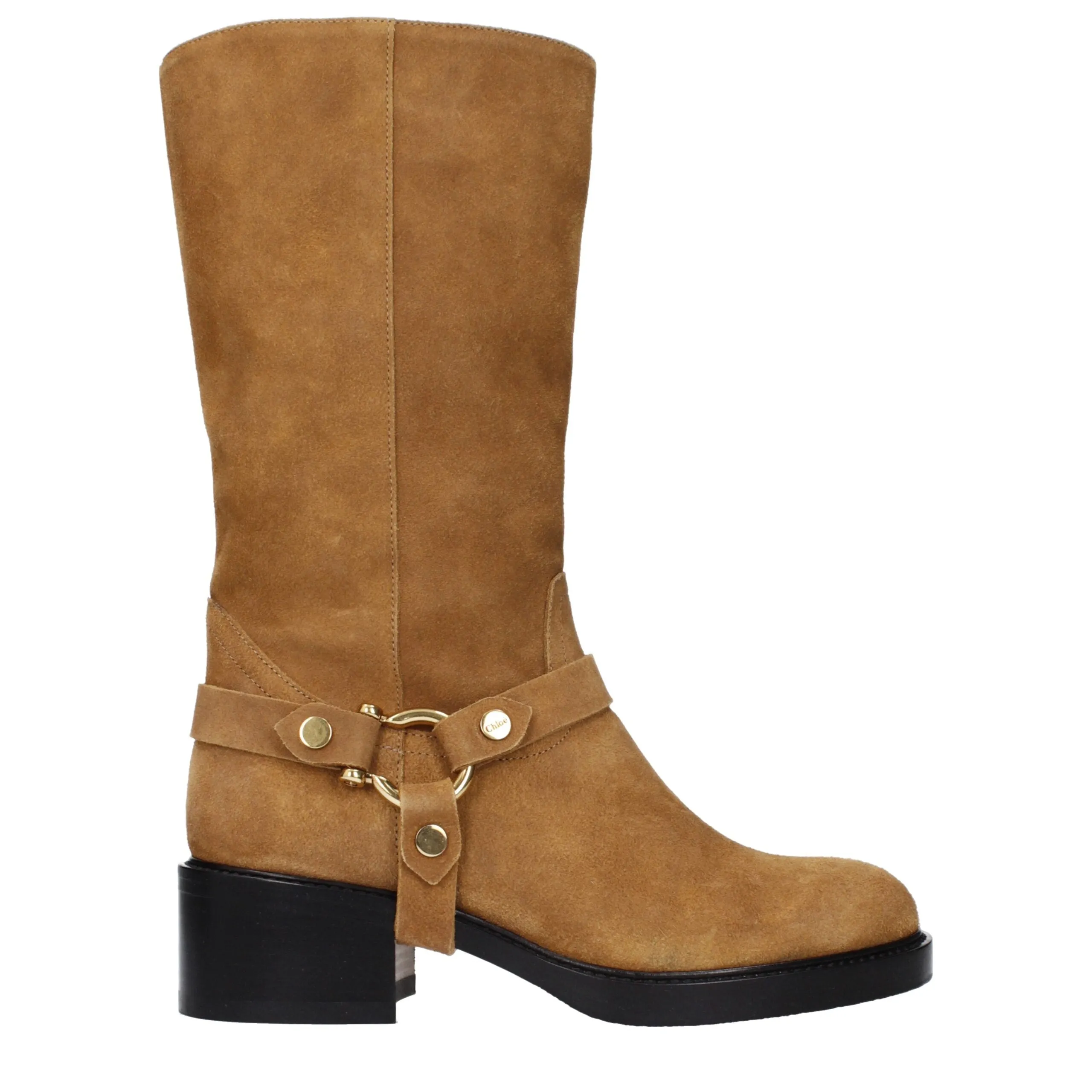 Chloé Brown Leather Ankle Boots sold by Siebentaschen