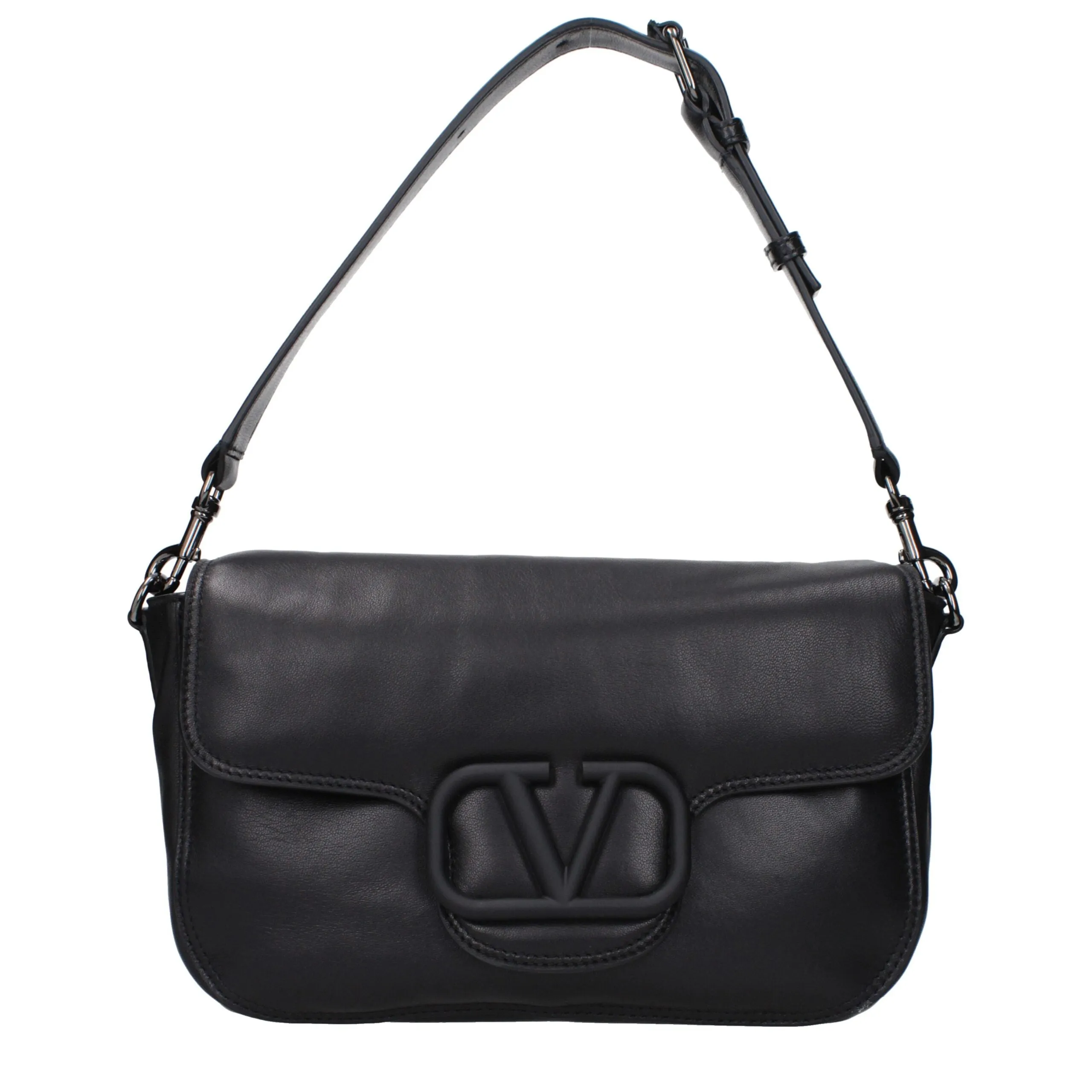 Valentino Garavani Black Leather Handbag sold by Siebentaschen