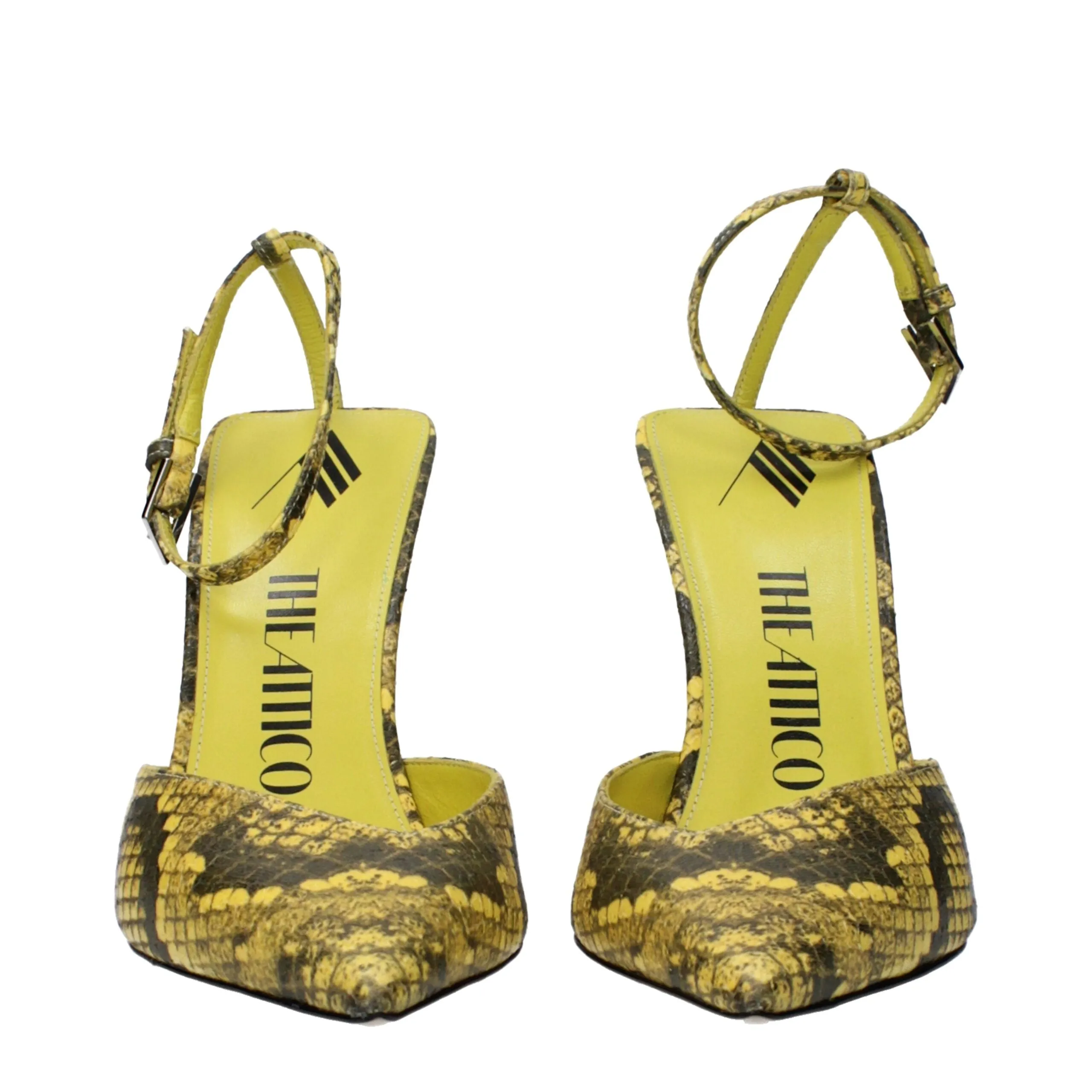 The Attico Yellow Leather High Heel Pumps sold by Siebentaschen product image thumbnail 3