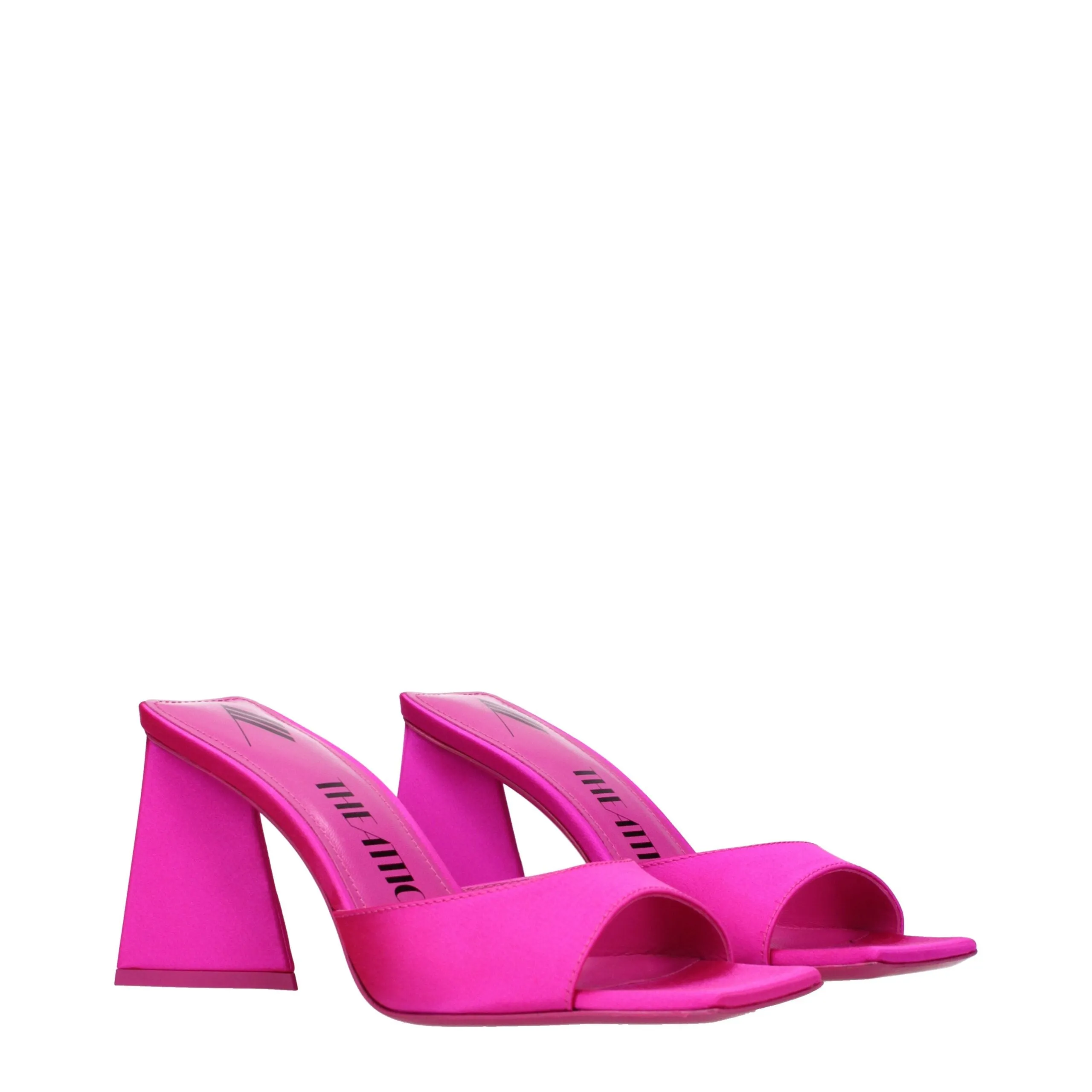 The Attico Pink Satin Stiletto Heel Sandals sold by Siebentaschen product image thumbnail 2