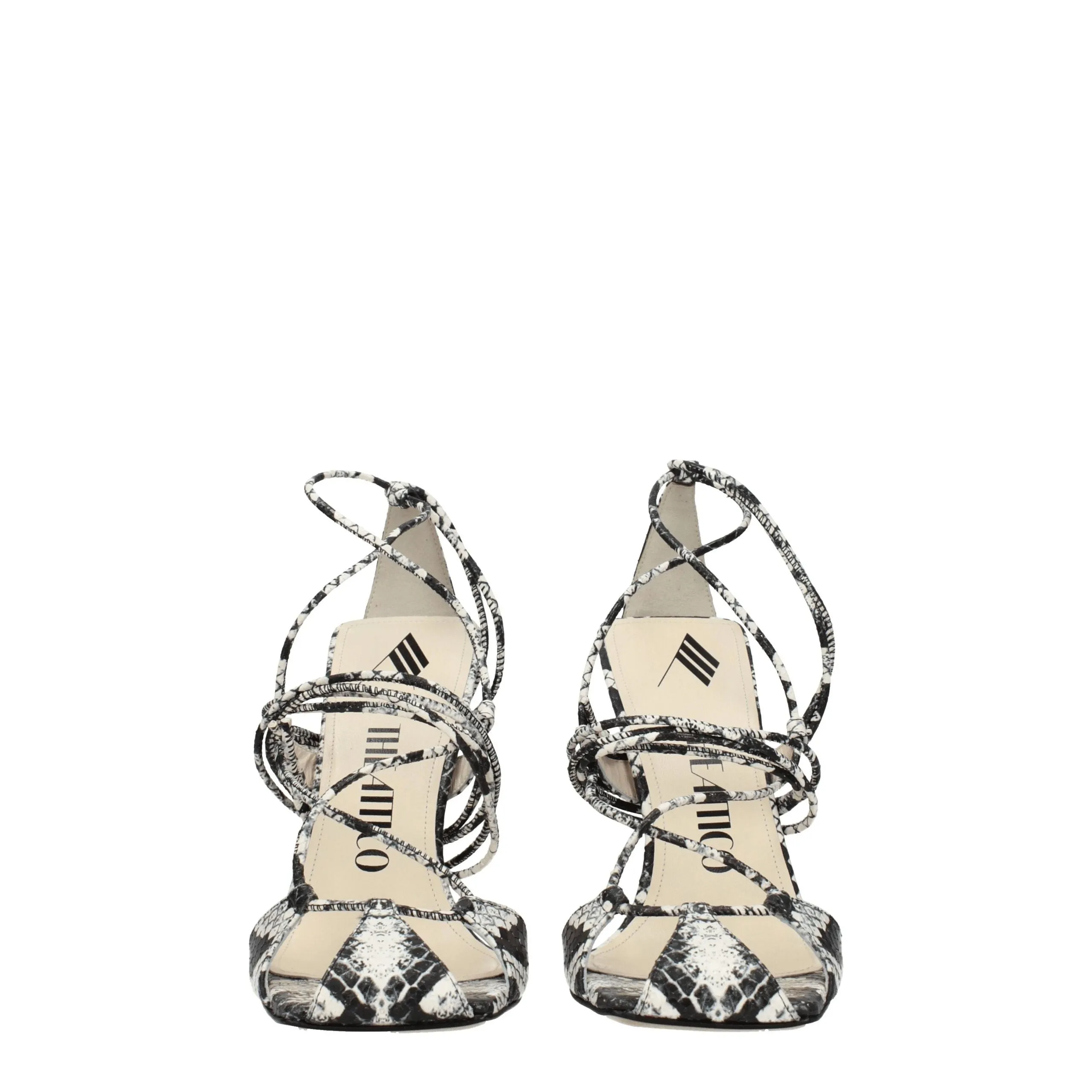 The Attico White Leather Stiletto Heel Sandals sold by Siebentaschen product image thumbnail 3