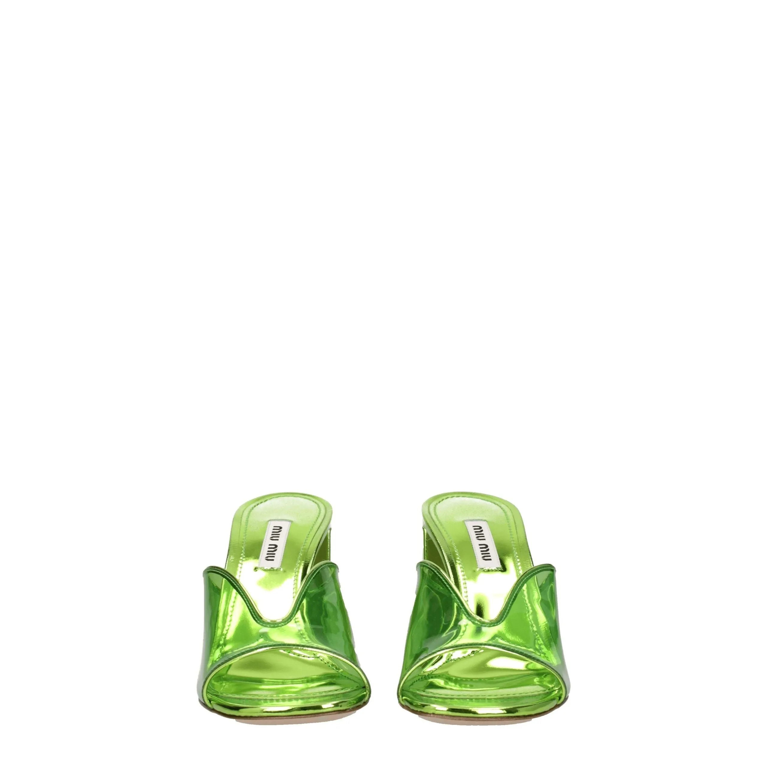Miu Miu Green Plexiglass Platform Sandals sold by Siebentaschen product image thumbnail 3