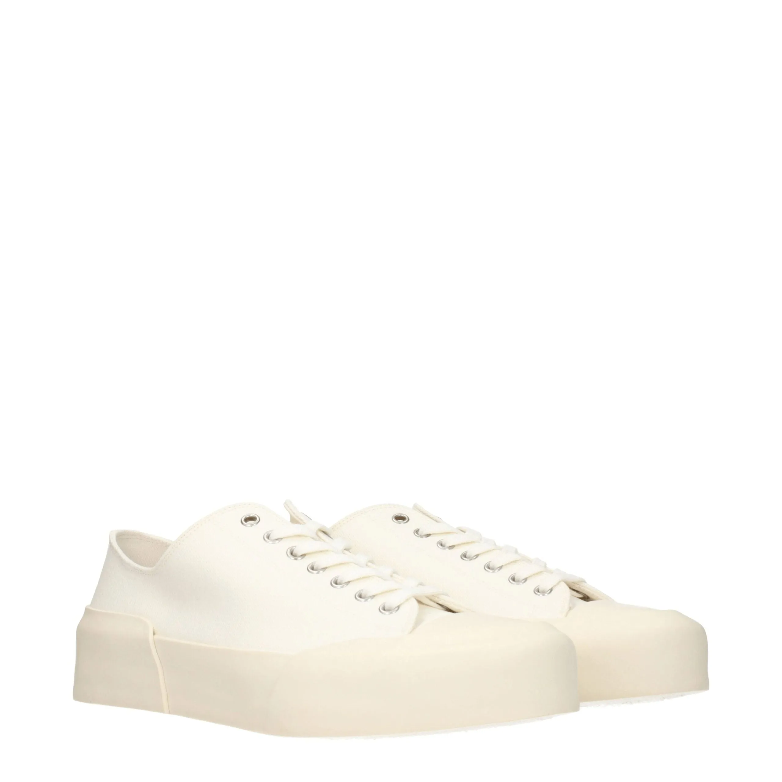 Jil Sander Beige Fabric Low Top Sneakers sold by Siebentaschen product image thumbnail 2