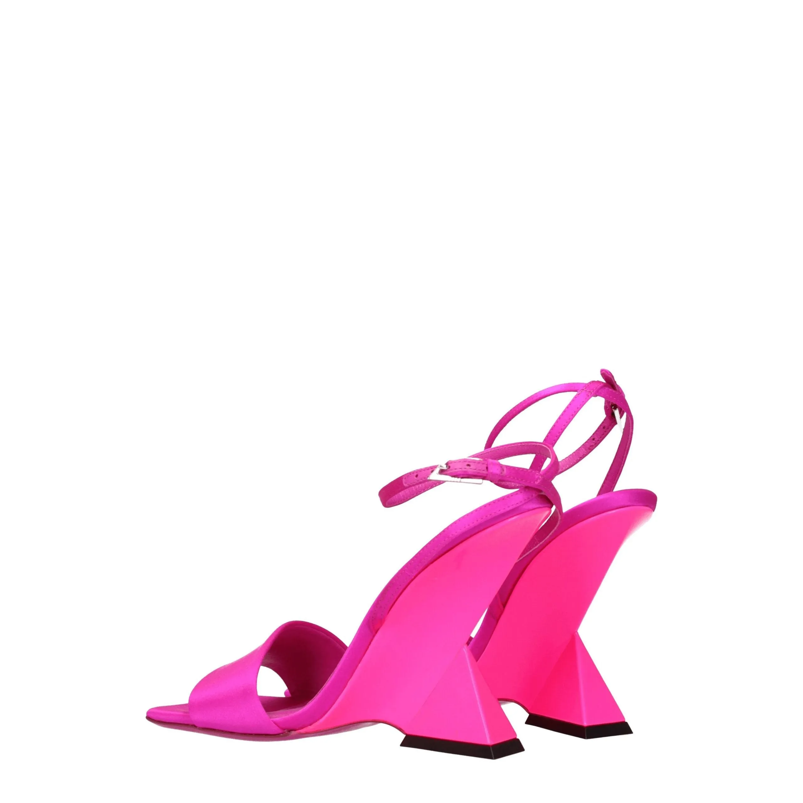 The Attico Pink Satin Platform Sandals sold by Siebentaschen product image thumbnail 4