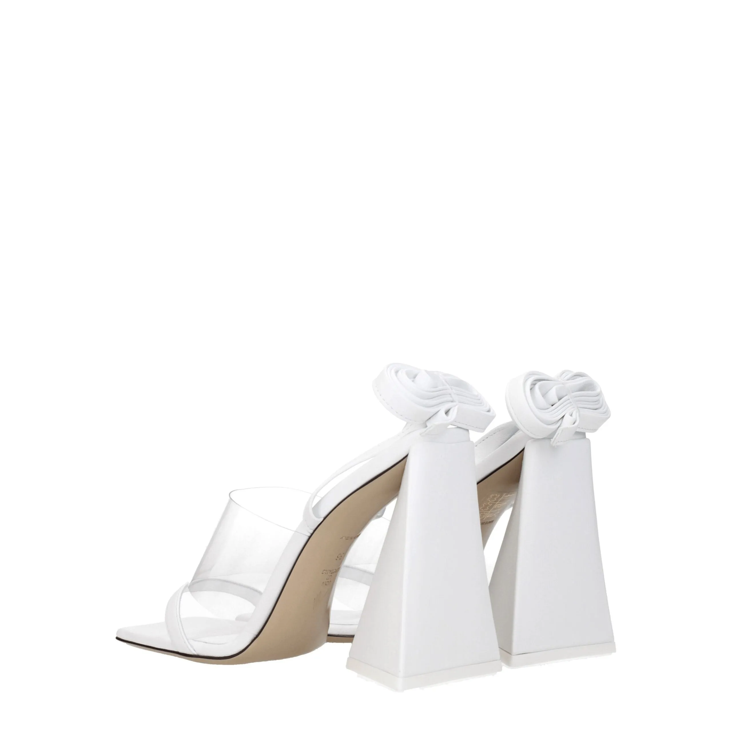 The Attico White Leather Stiletto Heel Sandals sold by Siebentaschen product image thumbnail 4