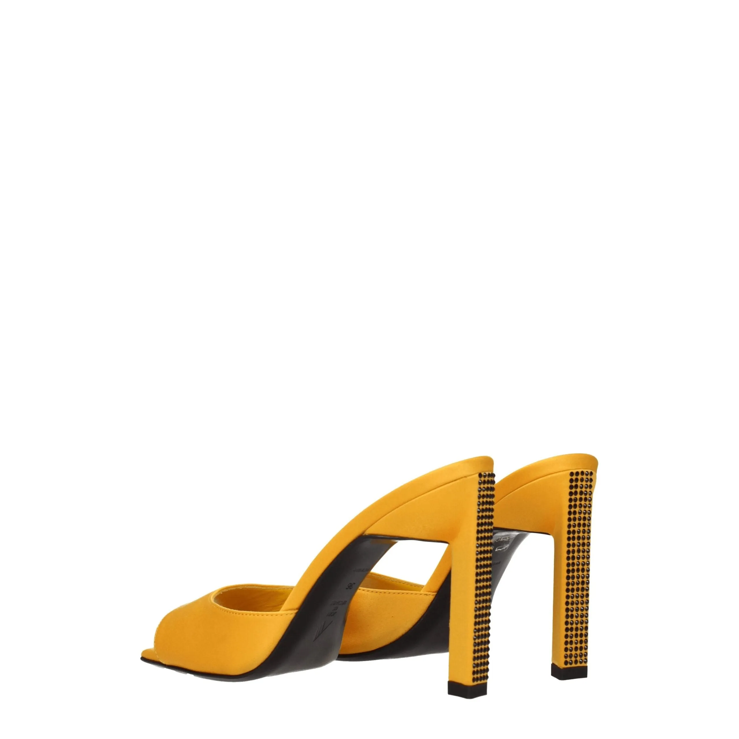 The Attico Orange Satin Stiletto Heel Sandals sold by Siebentaschen product image thumbnail 4