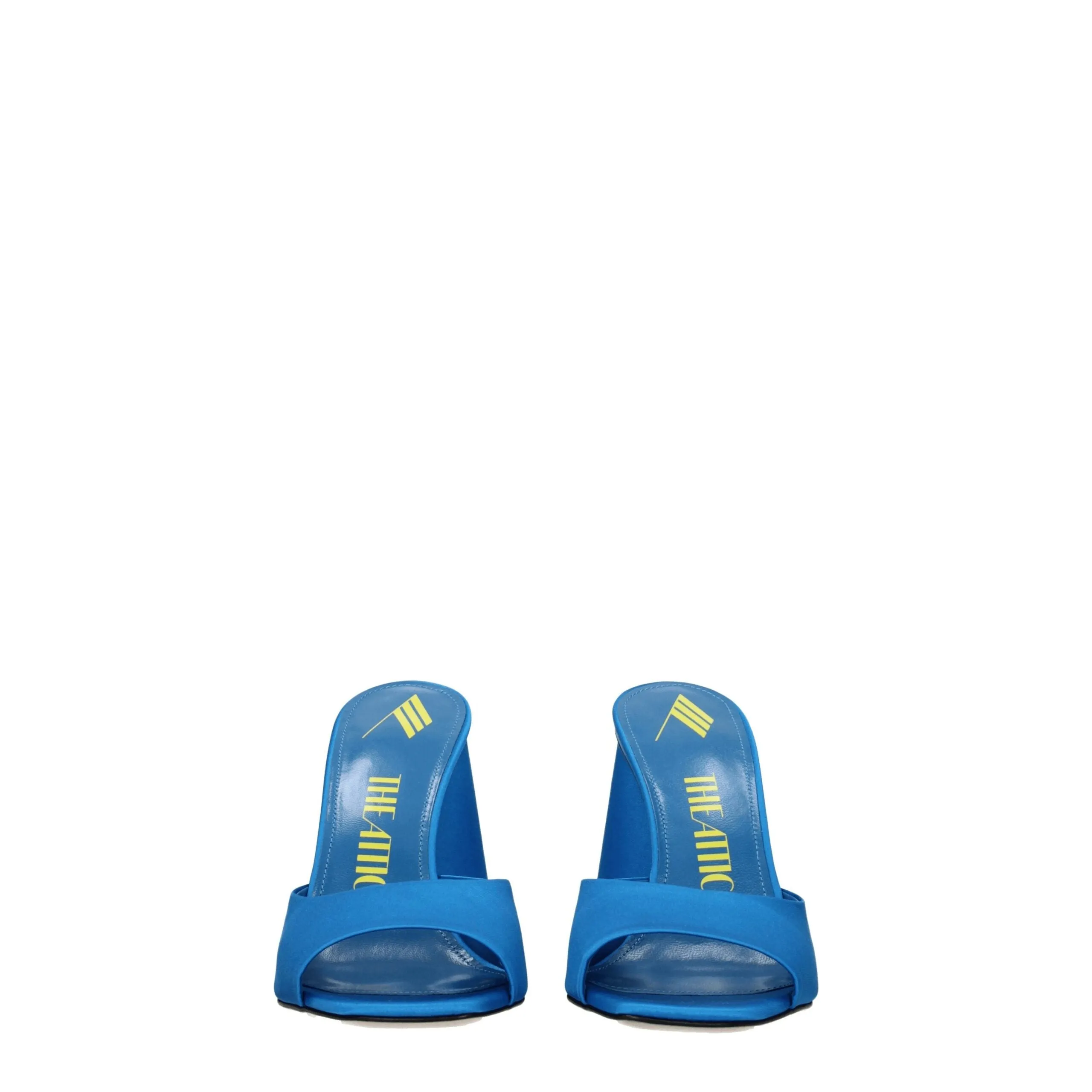 The Attico Light Blue Satin Platform Sandals sold by Siebentaschen product image thumbnail 3