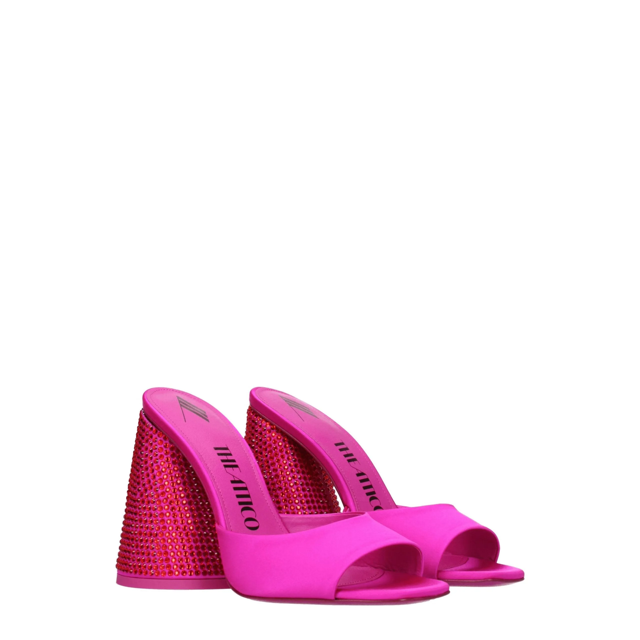 The Attico Pink Satin Platform Sandals sold by Siebentaschen product image thumbnail 2