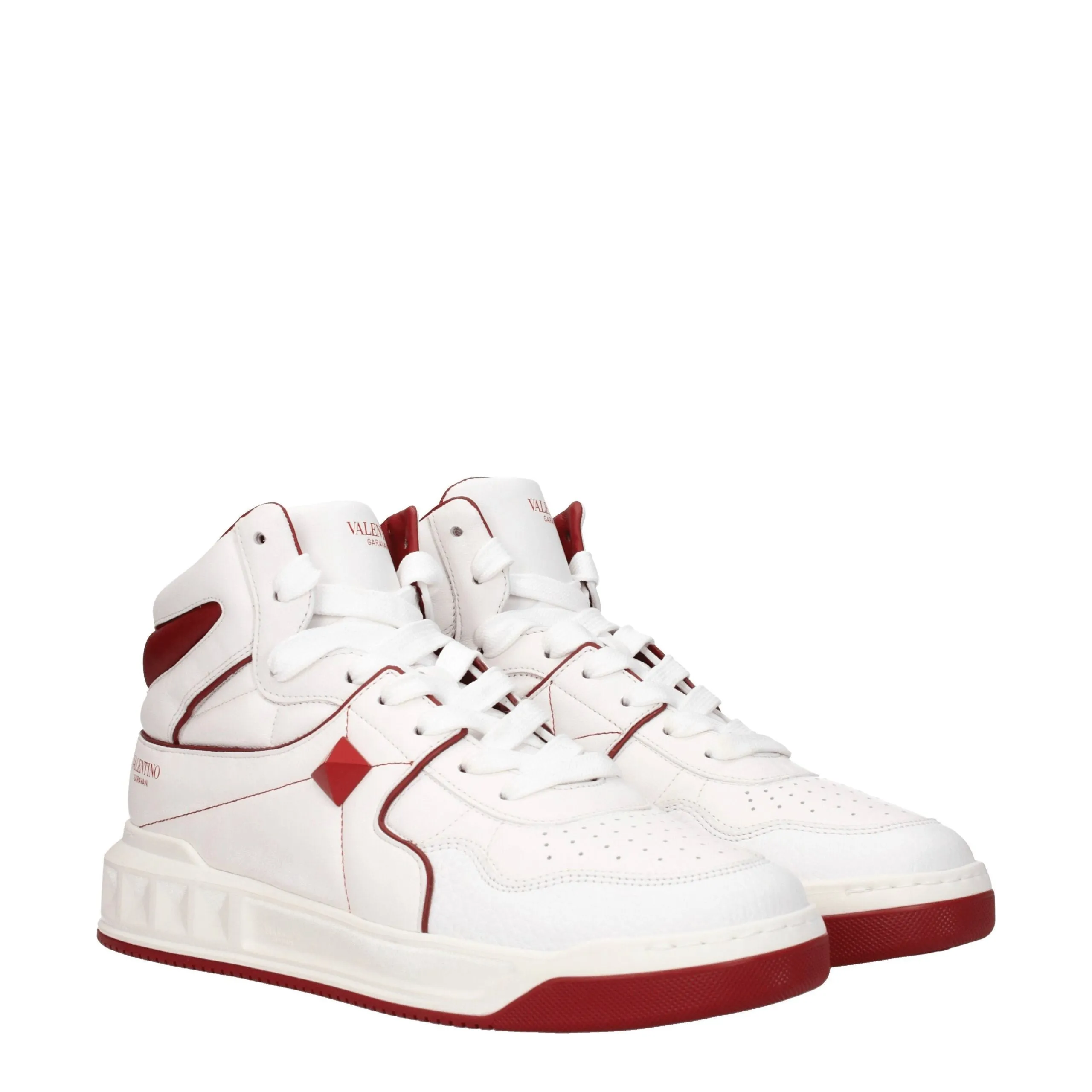 Valentino Garavani White Leather High Top Sneakers sold by Siebentaschen product image thumbnail 2