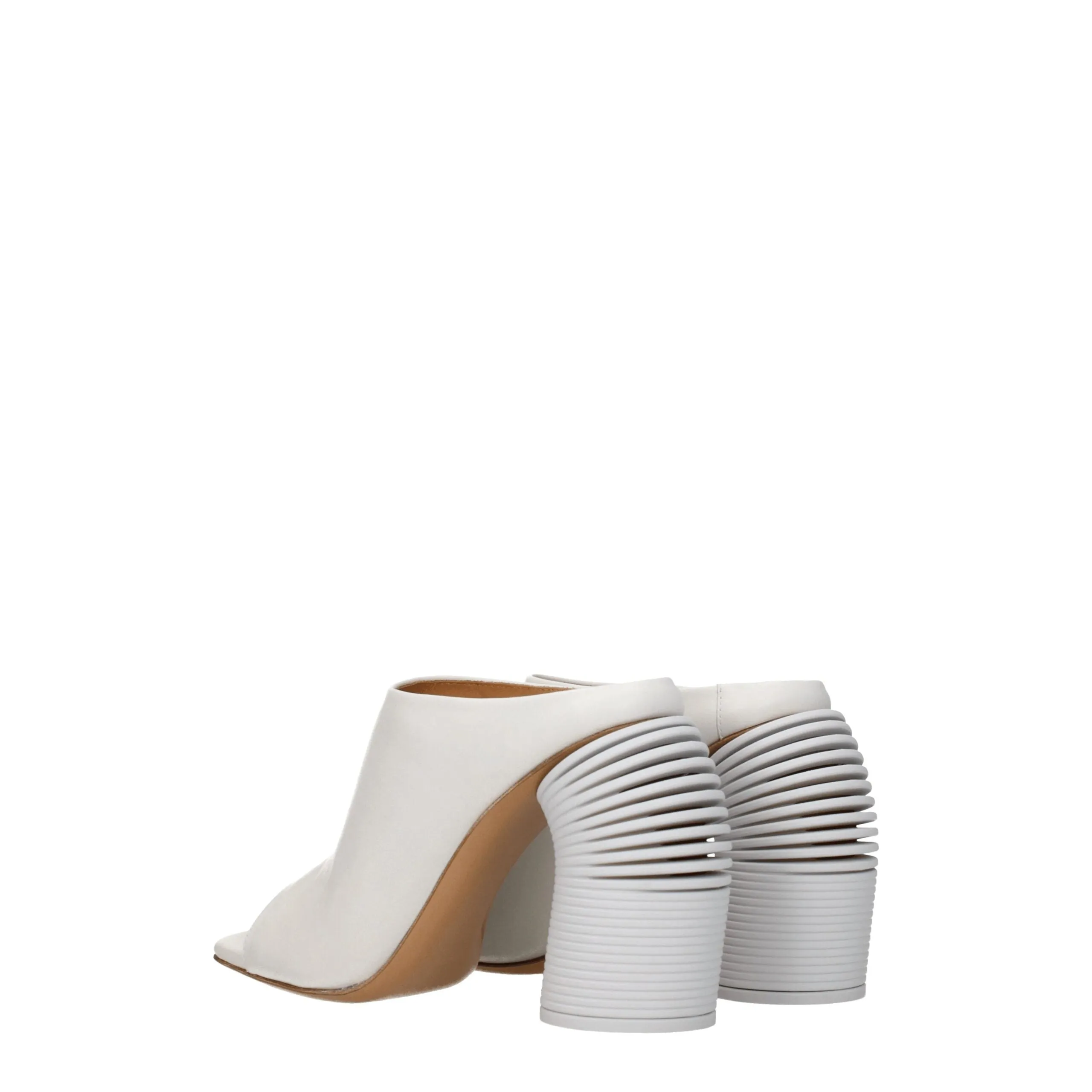 Off-White White Leather Platform Sandals sold by Siebentaschen product image thumbnail 4