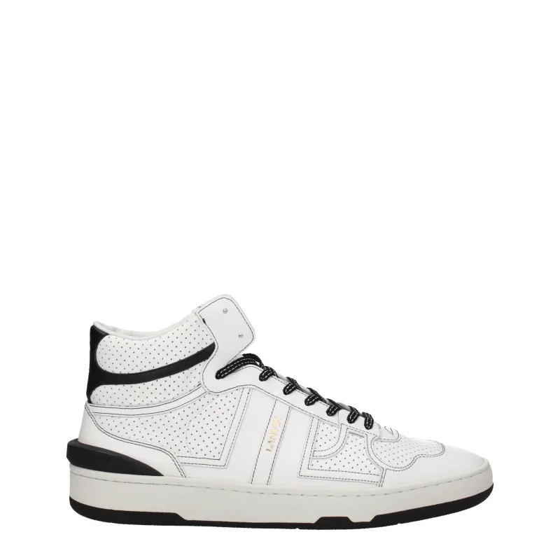 Lanvin White Leather High Top Sneakers sold by Siebentaschen