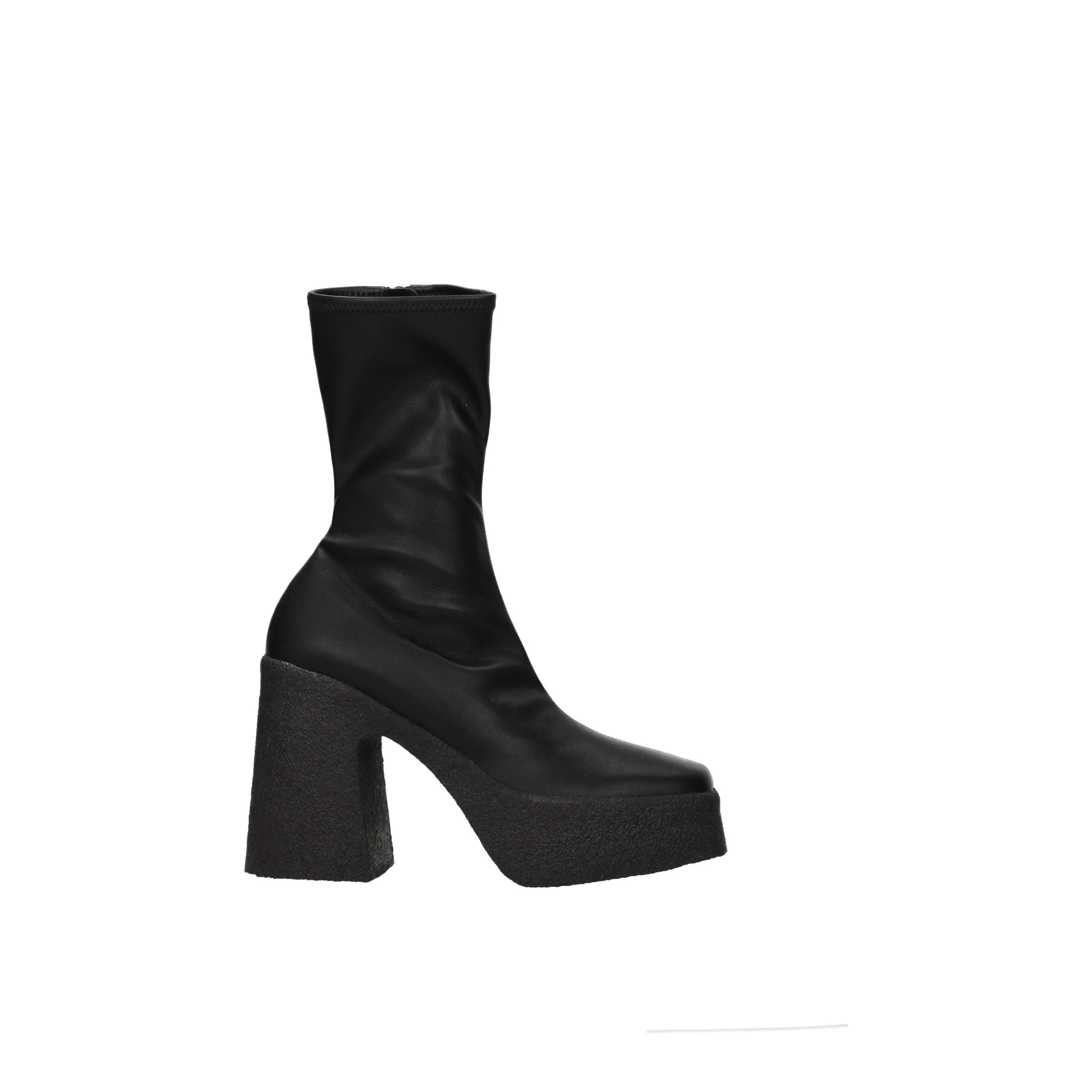 Stella McCartney Black Leather Ankle Boots sold by Siebentaschen