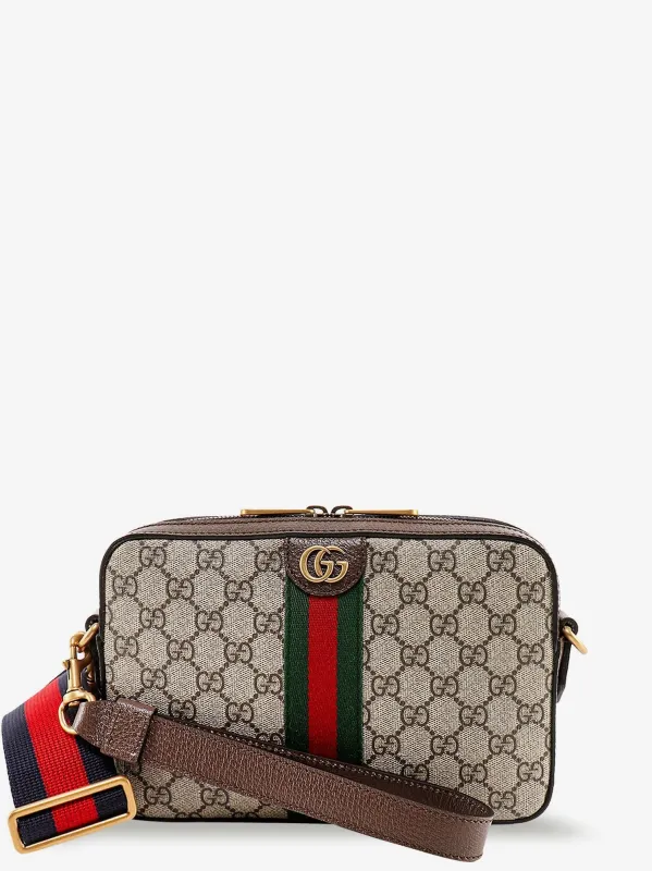 Gucci Ophidia GG Supreme Fabric and leather crossbody bag sold by Siebentaschen
