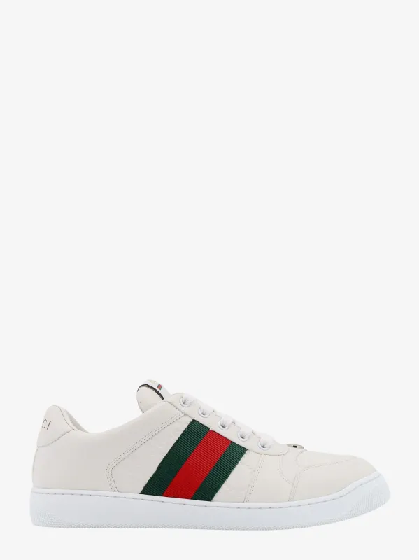 Gucci Screener low-top leather sneakers sold by Siebentaschen
