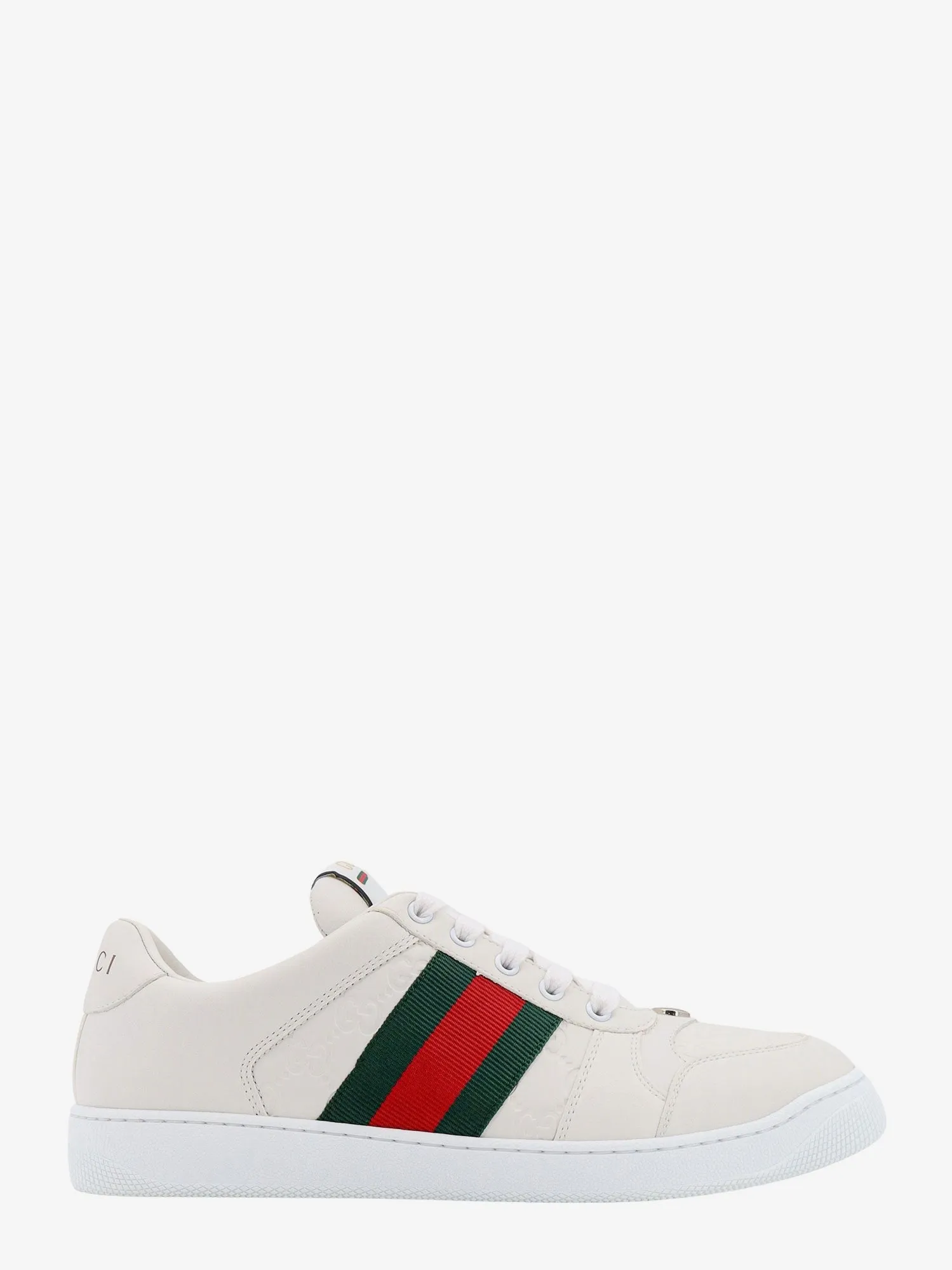 Gucci Screener low-top leather sneakers sold by Siebentaschen