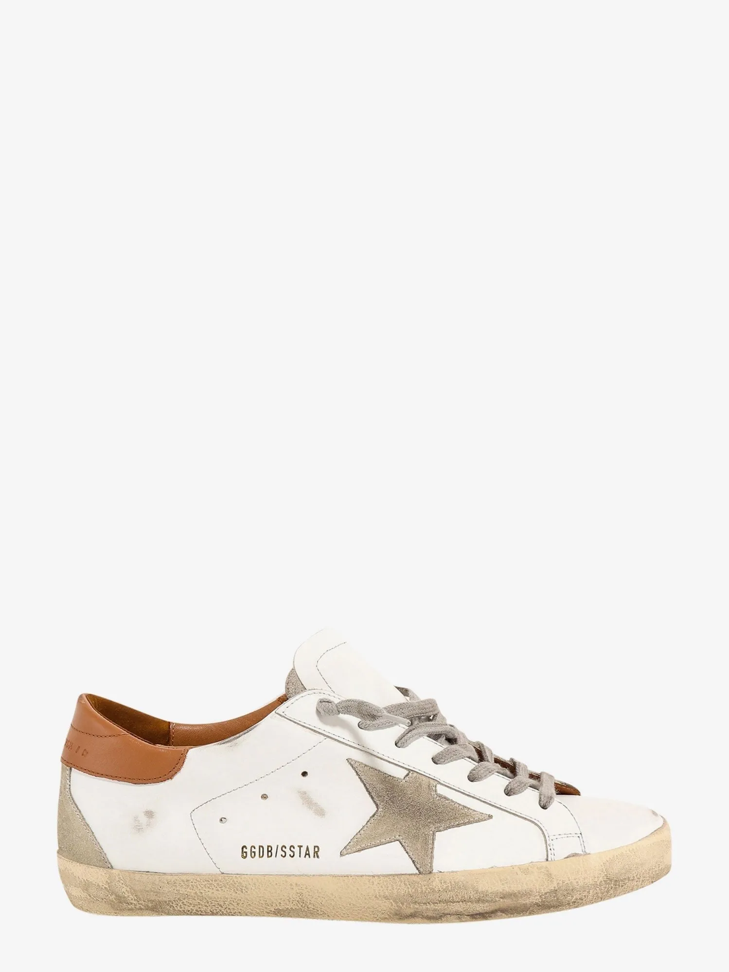 Golden Goose Deluxe Brand Super-star classic with spur low-top leather sneakers sold by Siebentaschen