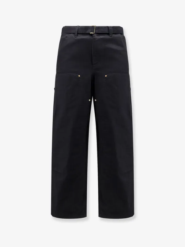 SACAI X CARHARTT WIP Carhartt WIP Duck cotton trousers sold by Siebentaschen
