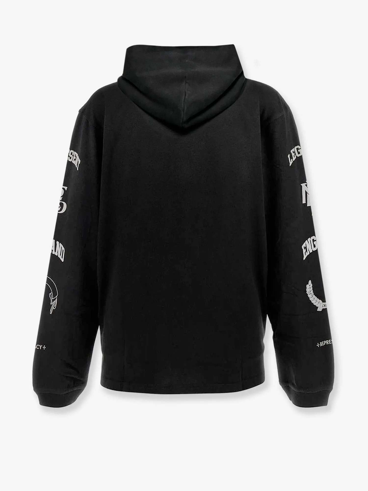 Represent Cotton hooded sweatshirt with distressed effect sold by Siebentaschen product image thumbnail 2