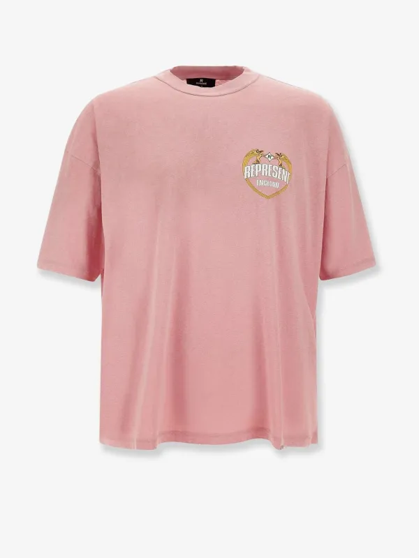 Represent Cotton T-shirt with distressed effect sold by Siebentaschen