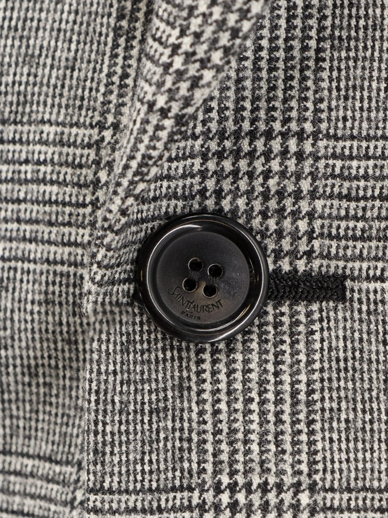 Saint Laurent Prince of Wales wool blazer sold by Siebentaschen product image thumbnail 3