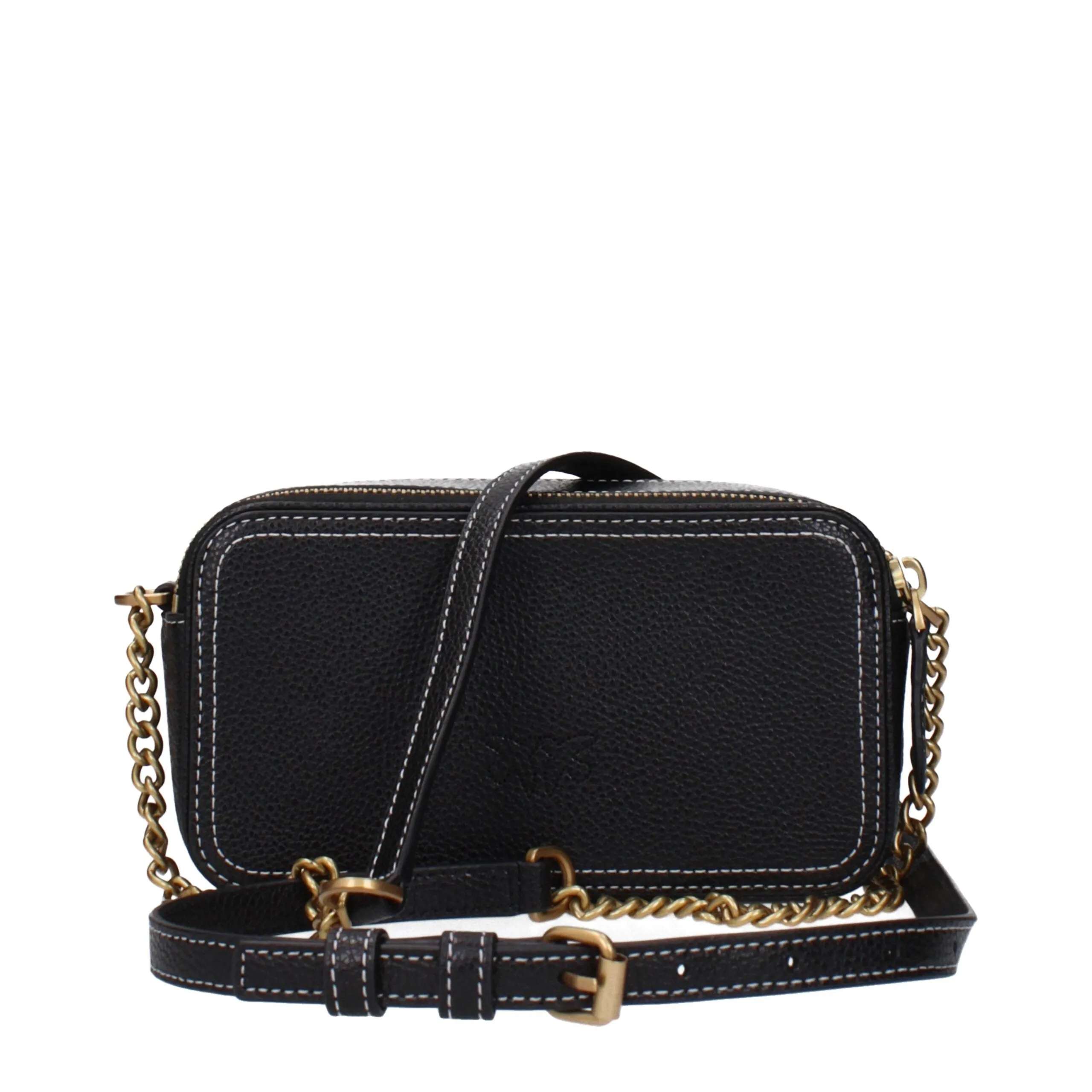 PINKO Black Leather Crossbody Bag sold by Siebentaschen product image thumbnail 3