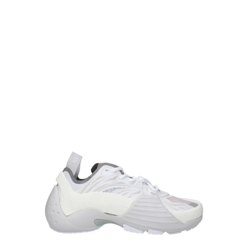 Lanvin White Leather Athletic Sneakers sold by Siebentaschen