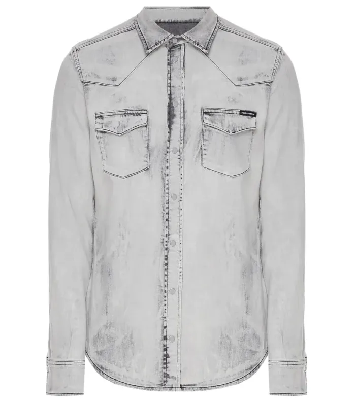 Dolce & Gabbana Shirts Grey Man sold by Siebentaschen