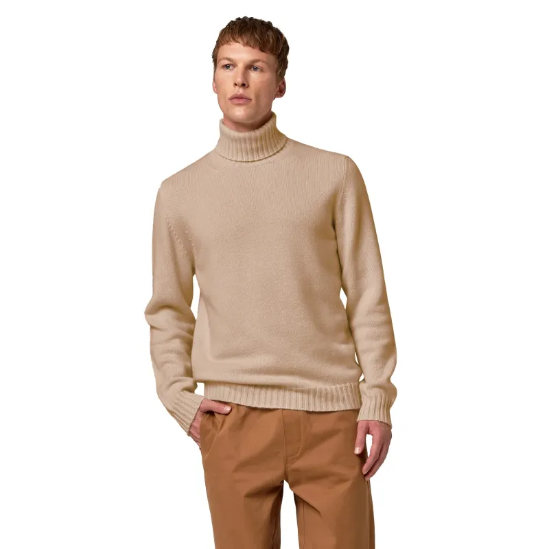 Alpha Studio Sweaters Beige Man sold by Siebentaschen