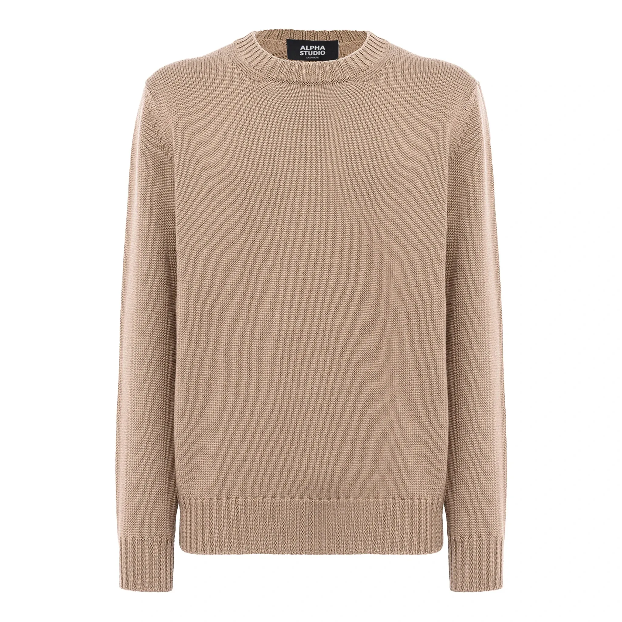 Alpha Studio Sweaters Camel Man sold by Siebentaschen