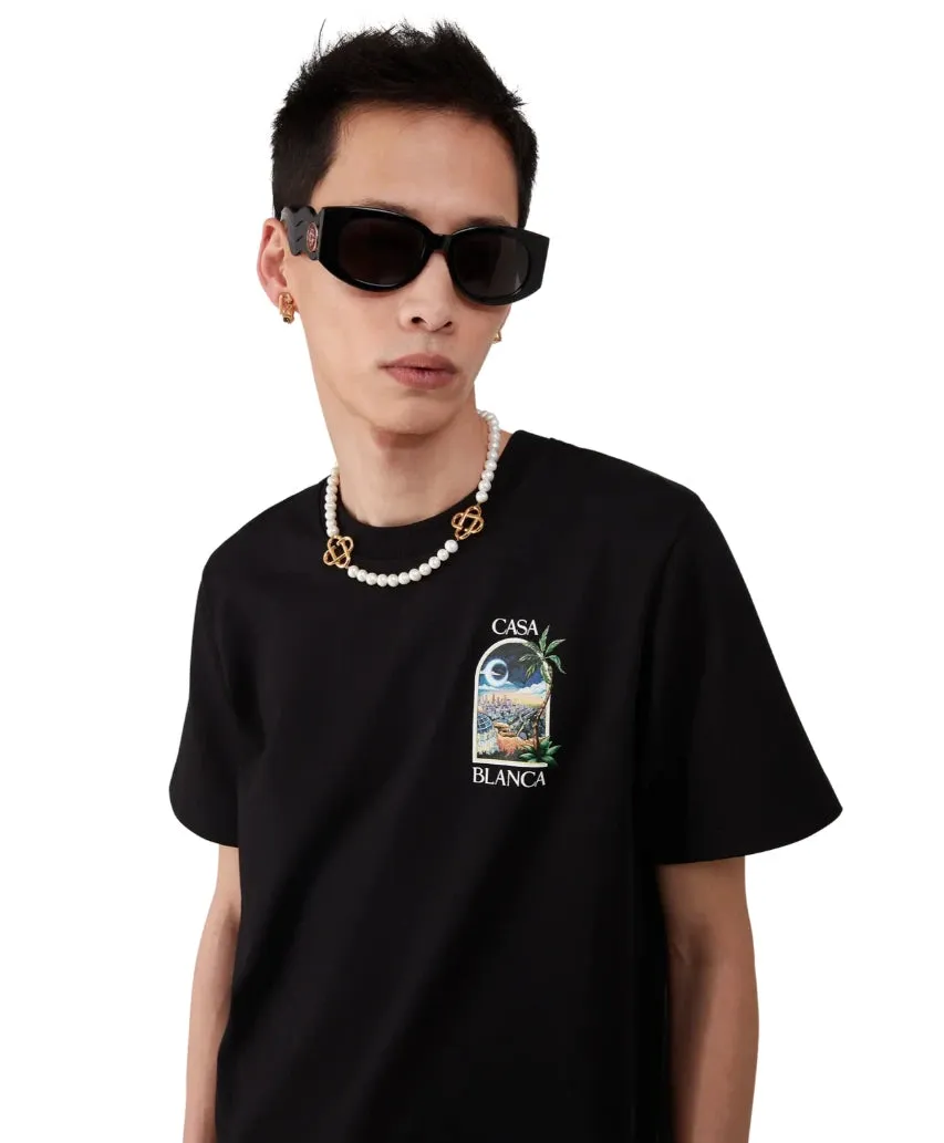 Casablanca T-shirt & Top Black Man sold by Siebentaschen product image thumbnail 3