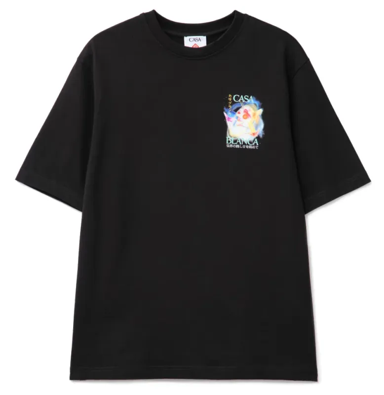 Casablanca T-shirt & Top Black Man sold by Siebentaschen