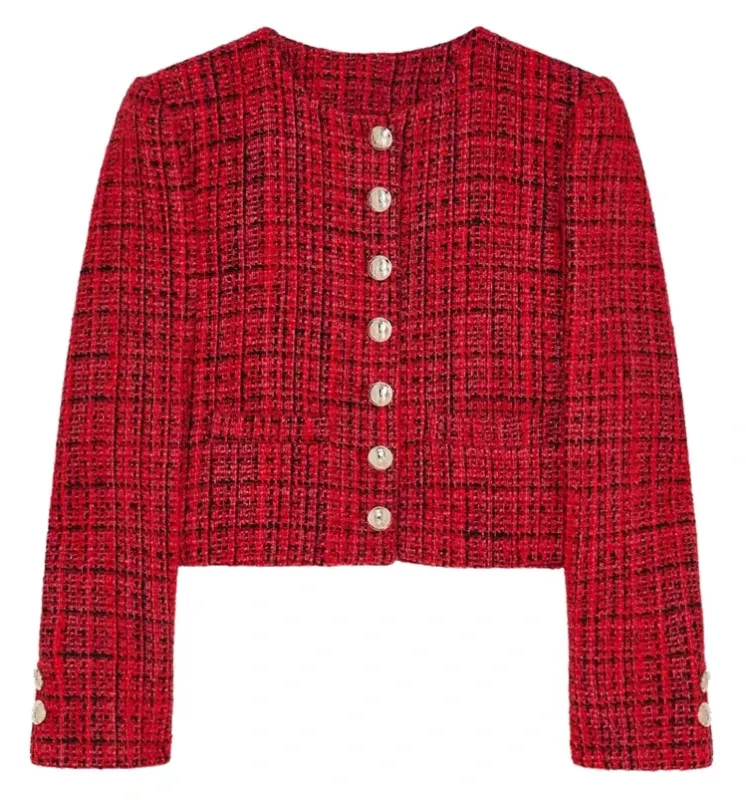 Patrizia Pepe Formal Jacket Red Woman sold by Siebentaschen