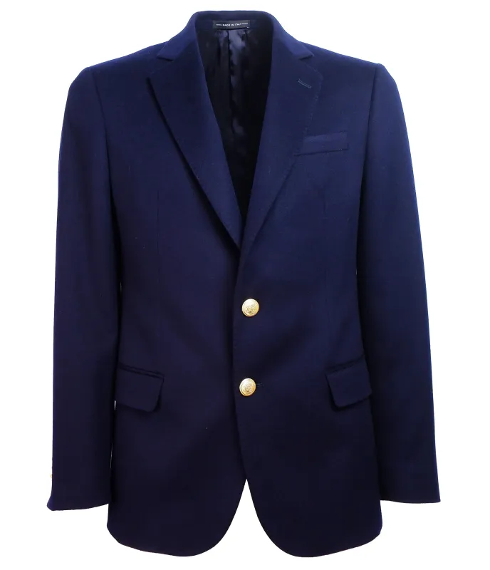 Loro Piana Fabric Formal Jacket Blue Man sold by Siebentaschen