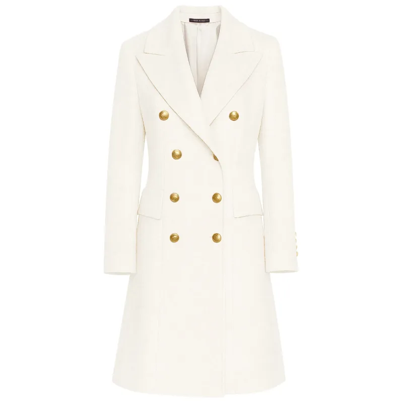 Loro Piana Fabric Coats White Woman sold by Siebentaschen