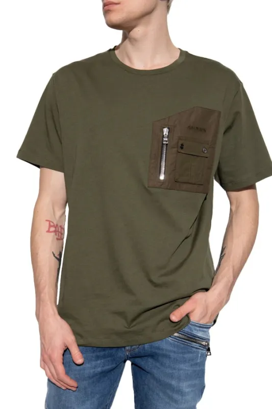 Balmain T-shirt & Top Green Man sold by Siebentaschen