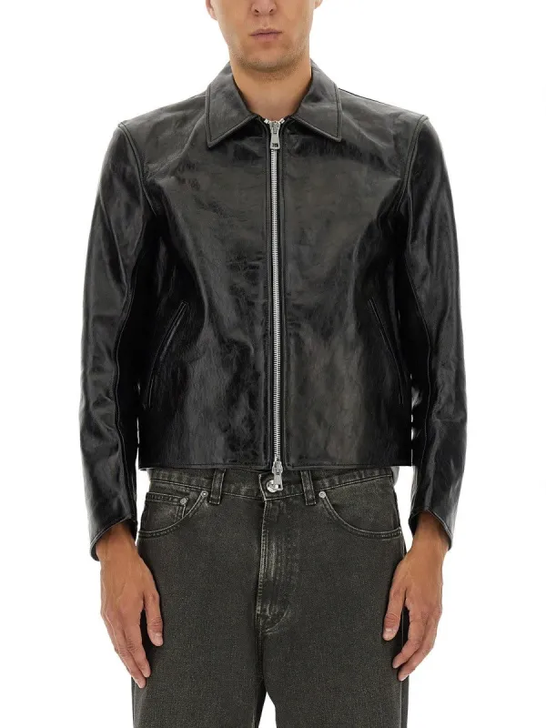 Our Legacy MINI LEATHER JACKET sold by Siebentaschen