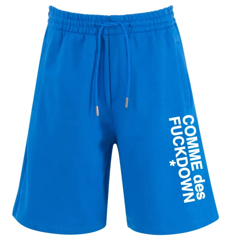 Comme Des Fuckdown shorts Blue Man sold by Siebentaschen