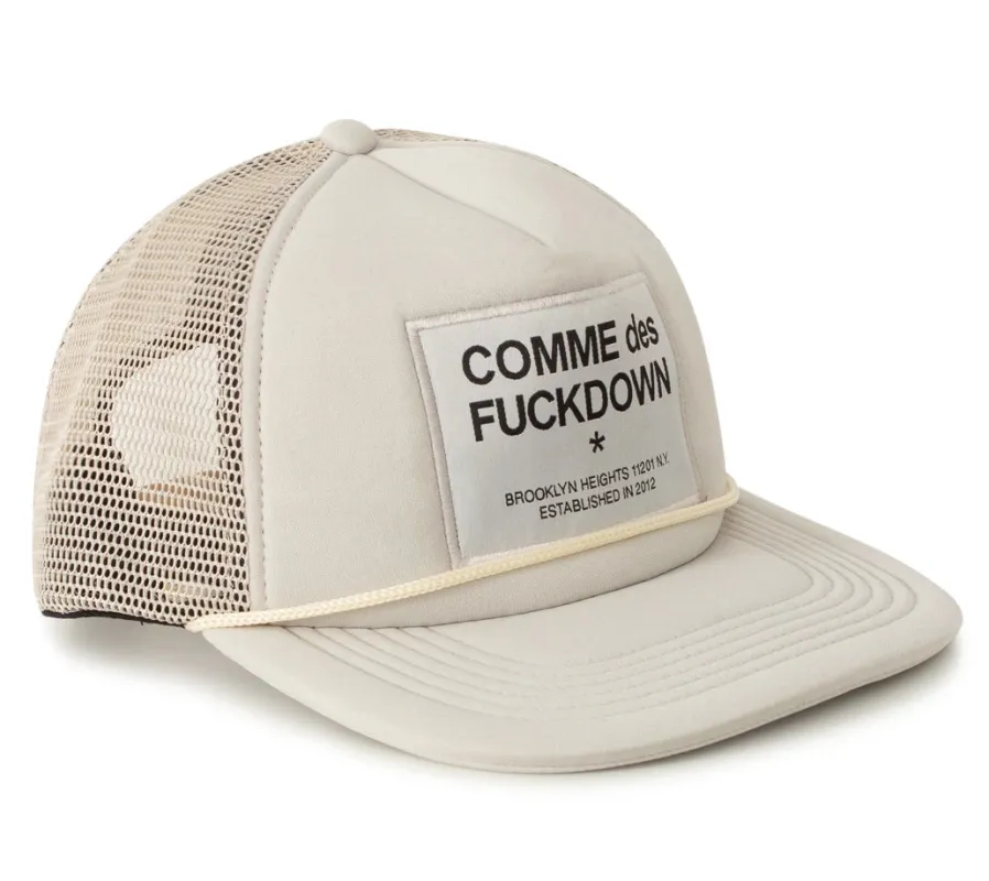 Comme Des Fuckdown Caps Beige Unisex sold by Siebentaschen