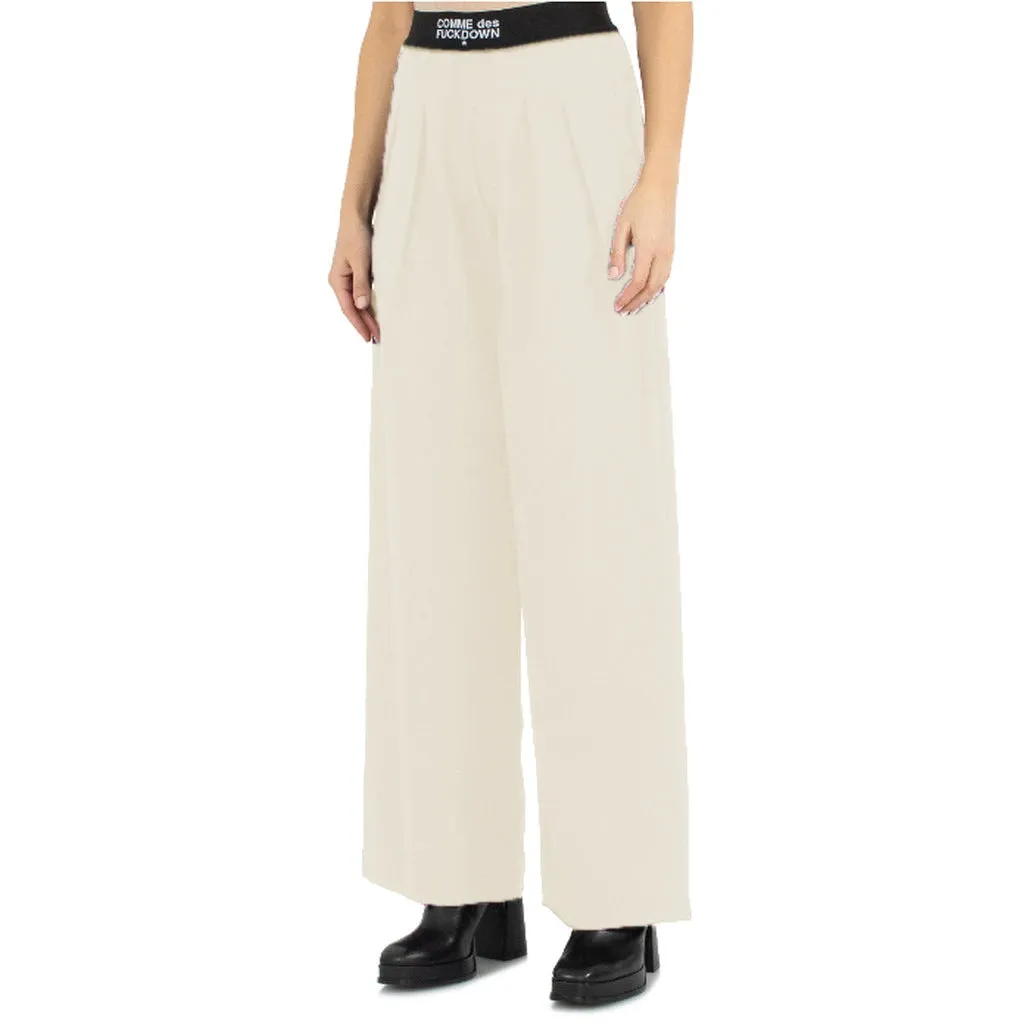Comme Des Fuckdown Trousers Beige Woman sold by Siebentaschen product image thumbnail 3