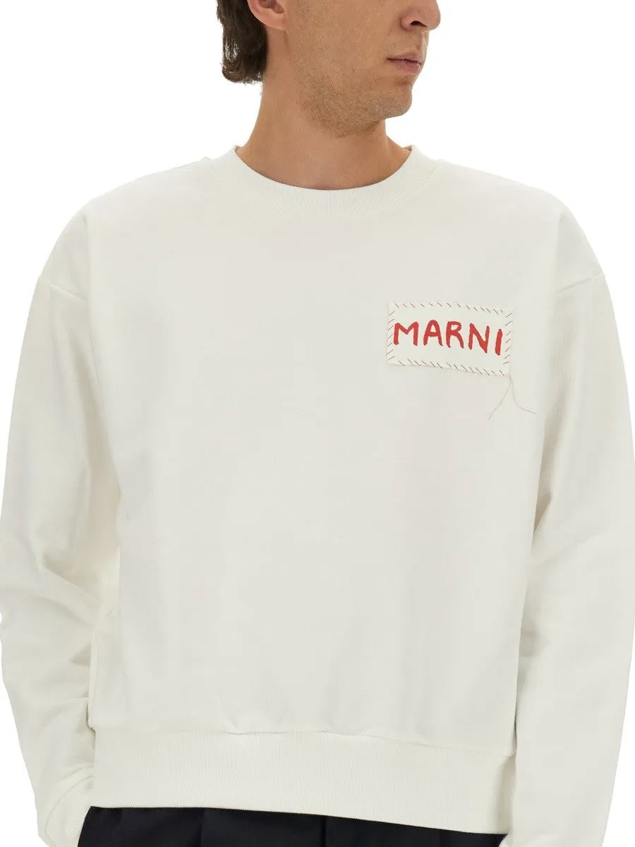 Marni SWEATSHIRT WITH LOGO PATCH sold by Siebentaschen product image thumbnail 4