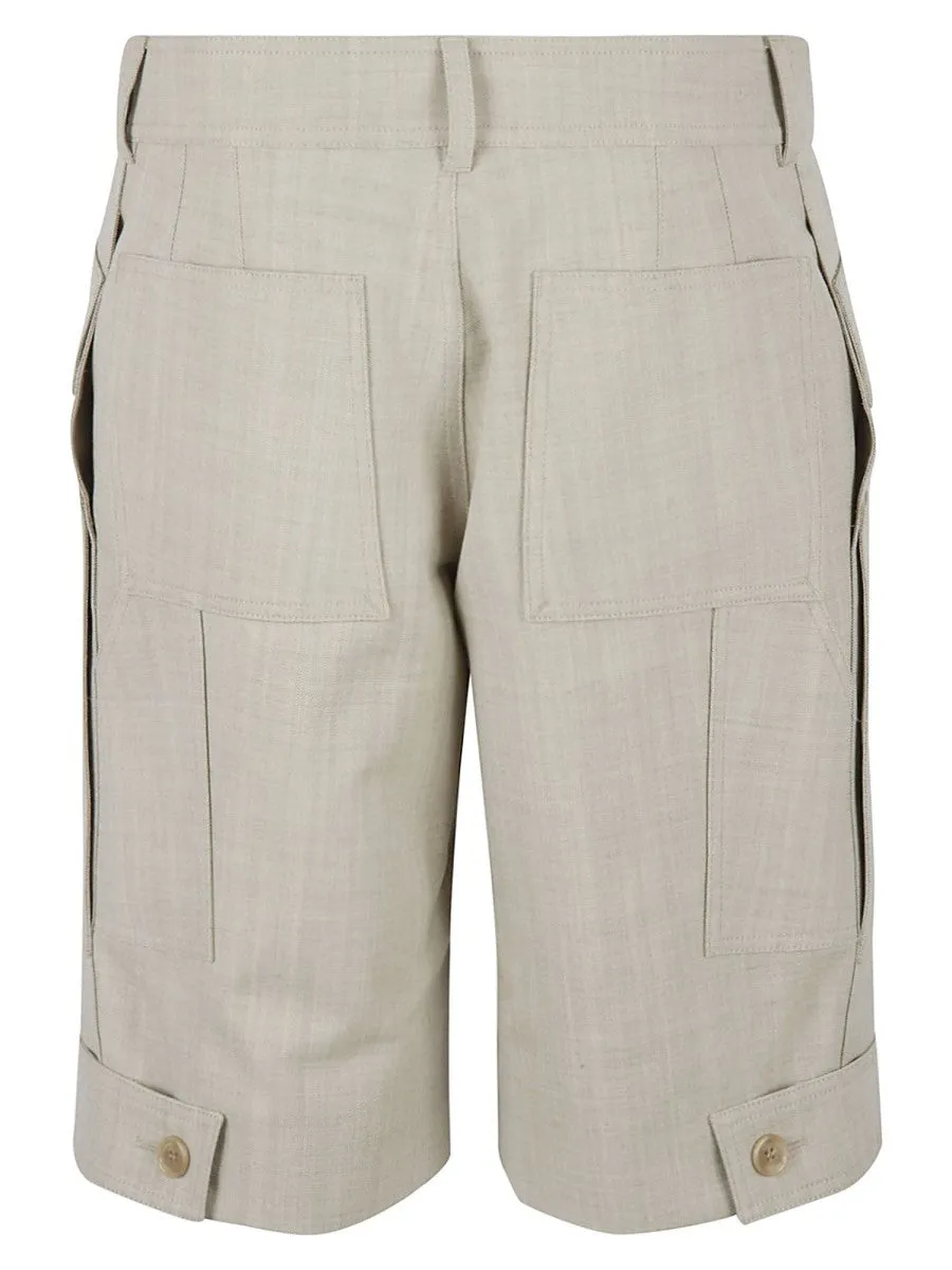 Burberry GRAIN DE POUDRE WOOL BERMUDA SHORTS sold by Siebentaschen product image thumbnail 2