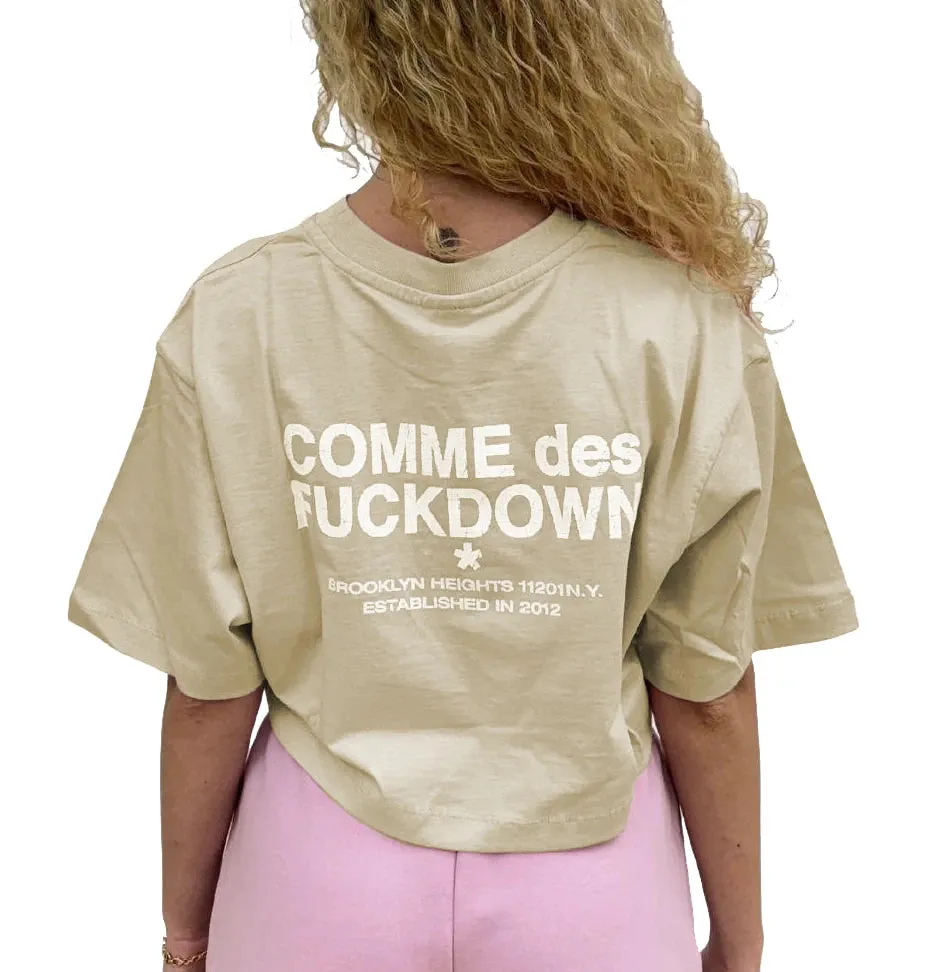 Comme Des Fuckdown T-shirt & Top Beige Woman sold by Siebentaschen product image thumbnail 2