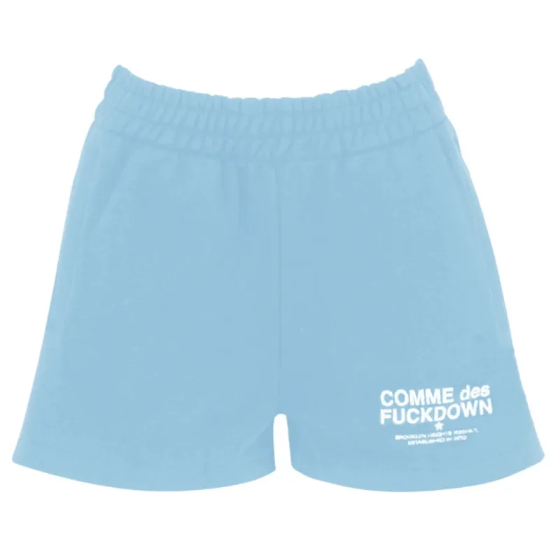 Comme Des Fuckdown shorts Light Blue Woman sold by Siebentaschen